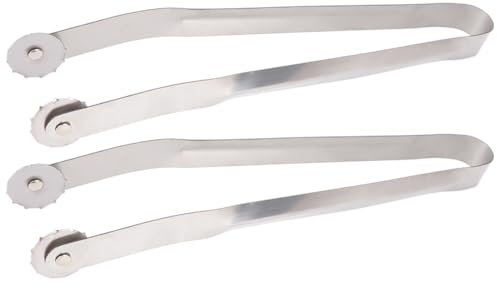 Kexpery BBQ Sausage Tongs for Cooking Cooking Tongs for Barbecue Stainless Steel Metal Grill Tongs Multipurpose High Heat Resistant for Cooking