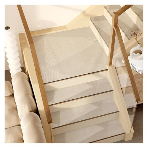 WJLYDM Stufenmatten Stair Step Mats Absorbent PVC Leather Carpet Modern Rotating Steps Non-Slip Floor Mat Kitchen Laundry Room Home Decor Area Rug FüR Treppen(GU735-X,30x100cm)
