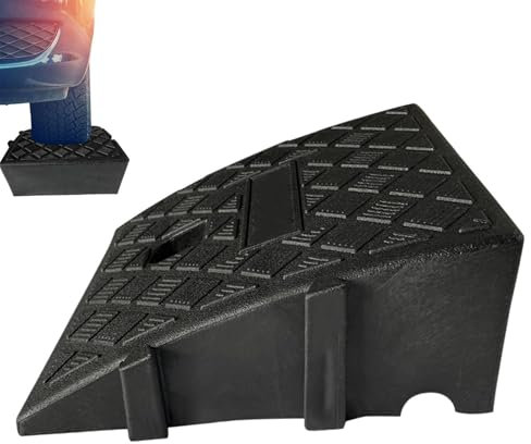 Rampes De Trottoir – Rampes en PVC Robustes pour Allée Et Garage | Rampes Portatives Légères pour Voitures, Camping-Cars, Camions, Vélos, Scooters, Fauteuils Roulants, Ponts De Bordure Robustes