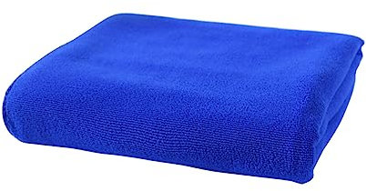 Healeved Microfiber Towels Washcloth 30x70cm Dark Blue Highly Absorbent Hair Drying and Car Cleaning Cloth for Bathing and Face Care