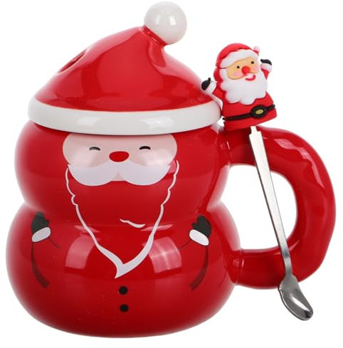 MAGICLULU Handgefertigte Weihnachtsmann-keramiktassen Weihnachtsmann-tasse Festliche Dekorative Tasse Für Den Urlaub Tee Kaffee