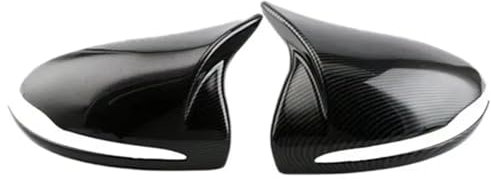 Spiegelkappen LHD Rück Seite Spiegel Abdeckung Flügel Kappe Außentür Rückansicht Für Benz Für E Für GLC S Klasse Für W205 W213 X253 W222 Rückspiegelgehäuse(Carbon)