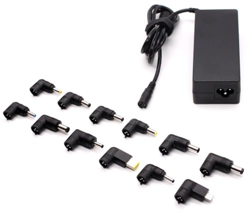 90W Universal Laptop Charger UK AC Power Adapter Compatible with HP Dell Lenovo Acer ASUS for Samsung for Toshiba Sony IBM Fujitsu Gateway Notebook Ultrabook Chromebook 18.5V 19V 19.5V 20V Supply Cord