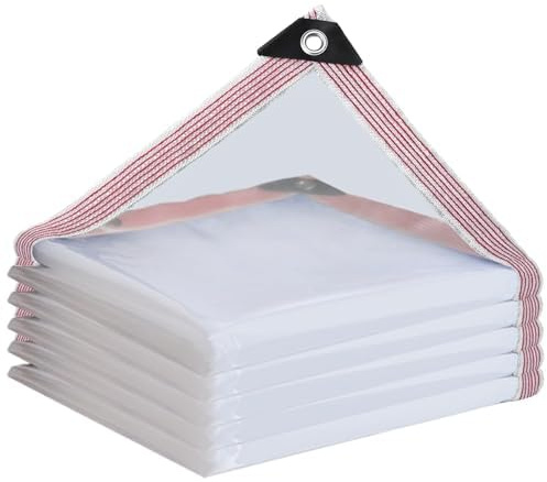 Lona Impermeable con Ojales, Lona Transparente, para Exteriores, Plantas, Invernadero, jardín, Muebles, Mascotas, Techo, (2.5x3m)
