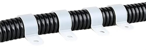 R-Typ-Schlauchschellen, Nylon, langlebiges Sortiment, feste Kabelklemme, Sanitär, Anziehen, Kunststoff-Befestigungsschnallen, Kabel (UC-4 (5–8, 15,8 mm), 10 Stück