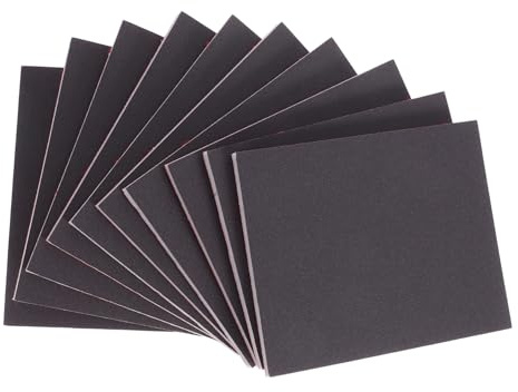 CIYODO 10piezas Lija De Esponja para Lijado para Paredes Madera y Metal Lijado Fino y Pulido Seco o Húmedo Unidades