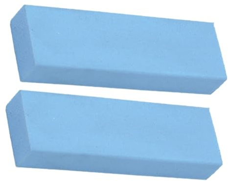 LIFKOME 2 Stück Edelstahl Reinigungsgummi Sanfter Küchen Radiergummi für Schmutzentfernung Rostfreie Kratzfreie Reinigung von Pfannen Schüsseln Herd und Arbeitsflächen