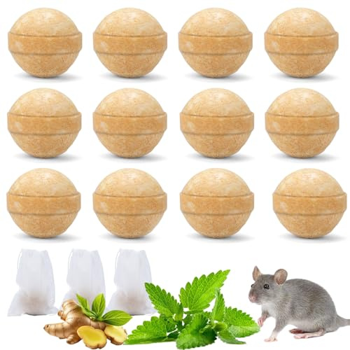 Gokemuak Repellente per Talpe e Arvicole 12 Pezzi, Biodegradabile, Efficace Contro Talpe e Arvicole, Repellente Talpe per Giardino e Campeggioi