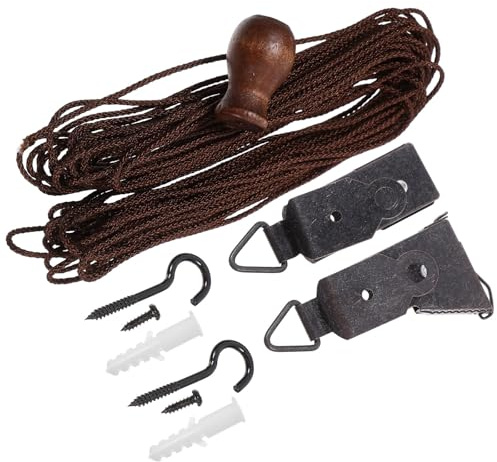 SECFOU Kit de Accesorios para Persianas Enrollables, Cuerda de Reemplazo para Cortinas de Bambú, Piezas para Reparación en Ventanas y Estancias del Hogar