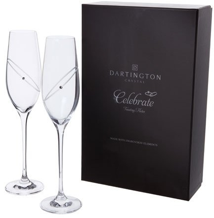 Dartington Glitz Celecbrate Flute Pair