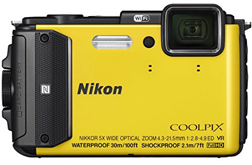 Nikon COOLPIX AW130 Waterproof Digital Camera with Built-In Wi-Fi (Yellow)