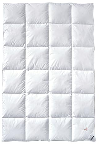 Billerbeck Daunendecke - E04 Gold Edition - Bettdecke für den Sommer - 135 x 200 cm Decke mit echten Daunen - Wärmestufe Sommerleicht