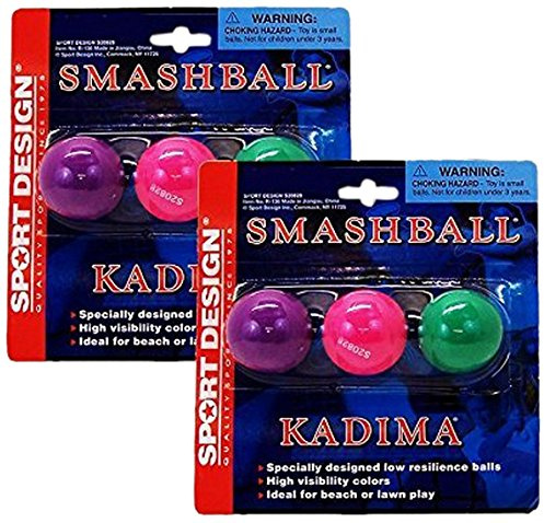 Sport Design Replacement Beach Balls for Beachball Smashball Kadima Watercolors, Set of 6