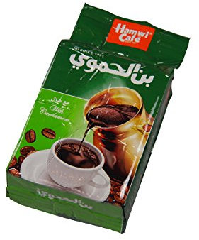 Hamwi Cafe - Café arabe de qualité supérieure à arôme cardamome (450 g)