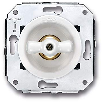 Fontini 35304172 Cruzamiento Carátula Blanca, Manecilla Porcelana Blanca