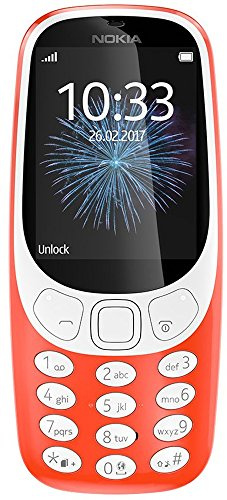 Nokia 3310 A00028302 Single SIM, Mobiltelefon Retro warm-rot