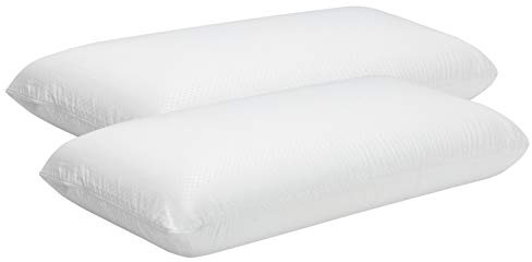PIKOLIN Lot de 2 Oreillers à Mémoire de Forme 60 cm, Qualité Hôtel - Adaptabilité Cervicale et Hypoallergénique - Fermeté Moyenne pour Toutes Les Positions - Double Taie Respirante et Douce