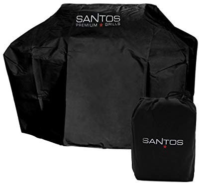 SANTOS Grillabdeckung inkl. Aufbewahrungstasche - 80x58x120cm - Premium Abdeckhaube zum Schutz Ihres Gasgrills vor Witterung & Verschmutzung