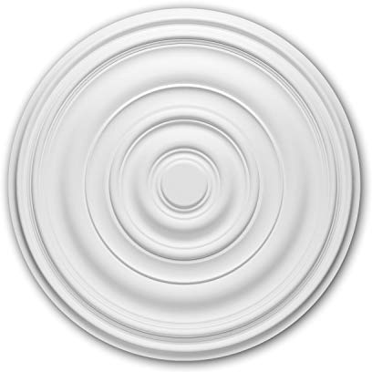 Profhome Rosace 156018 Ø 74,5 cm x 4,0 cm Mousse de polyuréthane rigide prétraité