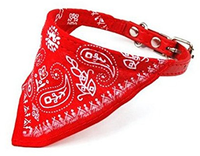Bestlymood Bandana/Foulard reglable pour Les Animaux, Chien,Chat. /Rouge/Petite Taille