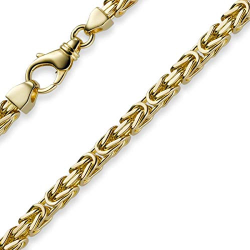 5mm Kette Halskette Königskette aus 585 Gold Gelbgold 65cm Herren Goldkette