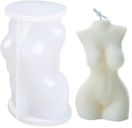 Kerzenformen Zum Gießen Silikonform Torso Kerzen DIY Körper Art Kerzenform 3D Silikonform Kerzen Gießen Frauen Dekorieren für Handarbeit Ornamente Duftkerze