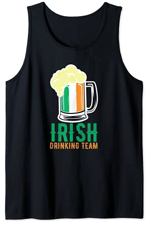 Chope à bière avec drapeau de l'équipe irlandaise Saint-Patrick Débardeur