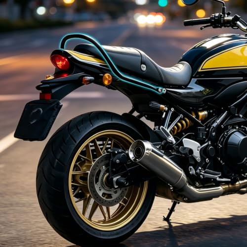 Midimttop Motorrad Zubehör Kompatibel mit Ka-wa-sa-ki Z900RS Z 900RS Z 900 RS 2018 2019 2020 2021 2022 Hinten Stoßstange Passagier Sitz Hand Griff Haltegriff schiene (Schwarz) | Motorrad Haltegriffe Hinten Sitz Sozius Haltegriff Griff Compatible With Kawasaki Z900rs Z 900 Rs/Cafe 2023 20242025