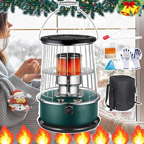 Chauffage au Pétrole sans électricité,Efficace Poêle À Pétrole,Mobile à Pétrole Poêle,Cuisinière et chauffage 2 en 1 6L sûrs, sans odeur, sans électricité, avec sac de rangement