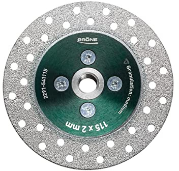 GRÖNE Disque Diamant – Pour Couper et Meuler la Céramique, la Terre Cuite, la Glaçure – Utilisation Universelle – Très Durable – 115x22,23mm