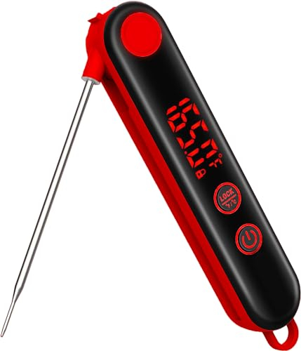 Meat Thermometer for Grill and Air Fryers. Wireless Cooking Thermometer with Long Probe. Digital Meat Food Probe for Kitchen, Outdoor Grilling and BBQ!