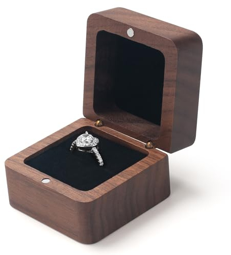 MAZYPO Ringe aus holz für die hochzeit, verlobung aus edlem holz, private ringe aus erlesenem schmuck für inhaber eines eheringes im regal