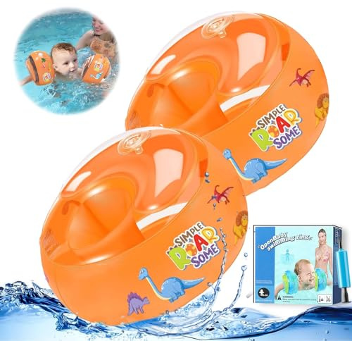 Ligtmor Schwimmflügel, Schwimmflügel Baby, Schwimmflügel Kinder 1-6 Jahre, Schwimmhilfe Baby, Schwimmhilfe Kleinkind, Schwimmhilfe und Swimsafe Gerät für Anfänger