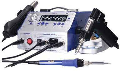 Digital Soldering Station Station De Retouche 4 En 1 948-II, Dispositif D'aspiration D'étain, Fer À Souder, Pistolet À Air Chaud, Station De Dessoudage, Outil De Réparation BGA Multifonction Safety wi