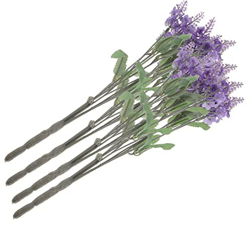 MUSISALY 4er-Set Künstlicher Lavendel Deko Simulierte Pflanze Für Innen/außen Vasen-bezug Ganzjahres-blumenarrangement