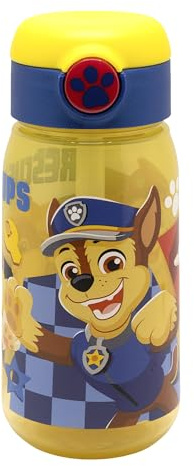 STOR Vattenflaska Barn Paw Patrol 510ml med Sugrör och Läcksäkert Lock, Återanvändbar BPA-fri Plast för Barn