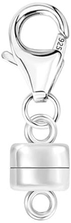 Sterling Silver Magnetic Necklace Clasps and Closures Magnet Lobster Clasp | Magnetic Jewelry Clasps 925 Findings Jewelry Making Lobster Clasp Magnetic Neckalce Clasp Bracelets Convert Connect Extender