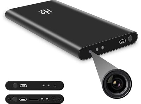Power Bank Hidden Camera, 5000mAh Spy Camera, Nanny Cam, Portable Mini Cam with Night Vision, Motion Detection for Office Home Surveillance, No WiFi Function