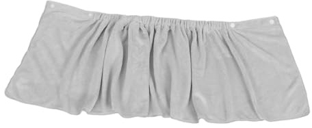Beavorty Toalla de Ducha Corta para Hombre de Coral Fleece Azul