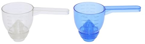 Set di 2 cucchiai dosatori da cucina, capacità 25 g, design a prova di fuoriuscite, con imbuto e scala