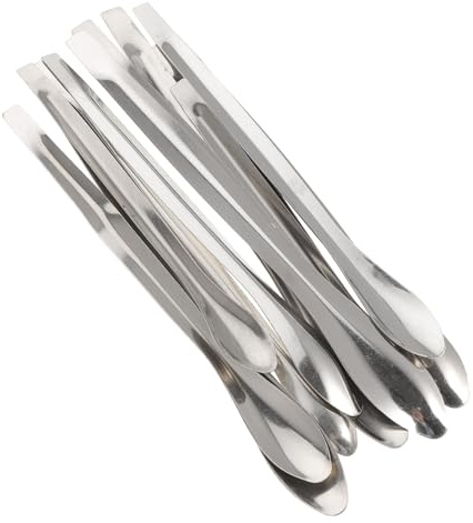 ARTIBETTER 12 piezas Cucharas de Laboratorio de Acero Inoxidable para Medir Muestras Cucharas Medidoras Multiusos para Experimentos para Universidades y Centros de Investigación
