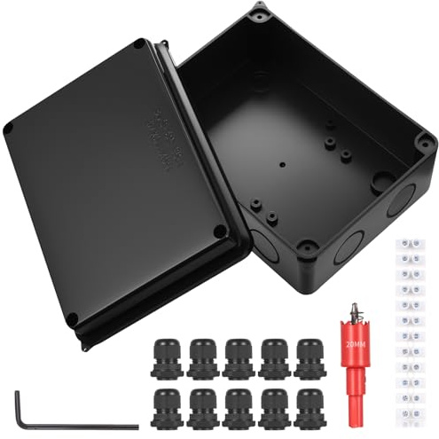 Waterproof IP65 Junction Box, Surface-Mounted Electrical Installation Box