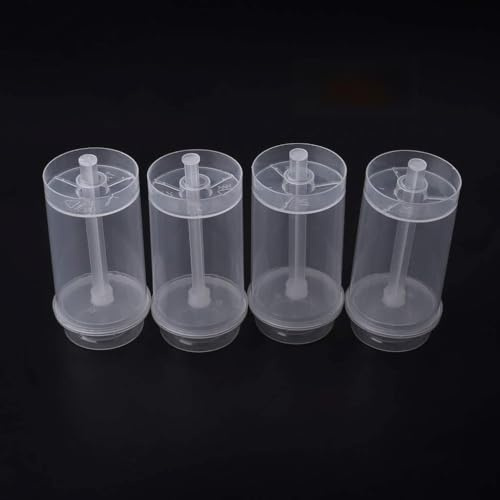 SHYYOULQE Set di 50 contenitori rotondi per gelatina, gelato, con coperchio, facili da usare, stampi per torte a forma di G