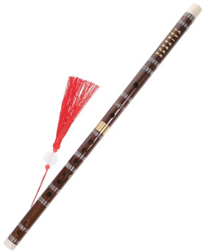 Handgefertigte Bambusflöte Musikinstrument Chinesische Flöte | Timber, Wunderbarer Ton, Dekorative Optik, für Party und Heimdekoration, Anfänger Geeignet