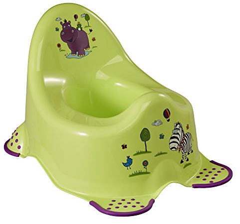 keeeper Hippo Babytopf, Ab ca. 18 Monate bis ca. 3 Jahre, Anti-Rutsch-Funktion, Adam, Grün