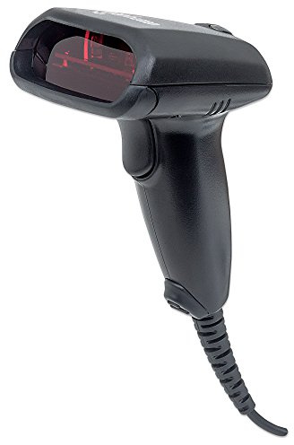 Manhattan CCD kontakt-streckkodsskanner 50 mm skannbredd USB svart Laser standardfodral 300 mm skannbredd 300 mm Scanbreite svart