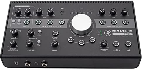 Mackie Serie Big Knob, controlador de monitor de estudio 4x3 192kHz USB I/O (BIG KNOB STUDIO PLUS)