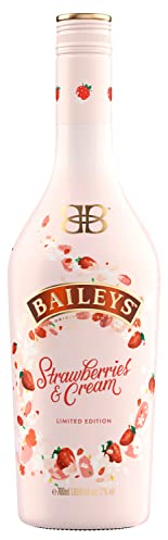 Baileys Strawberries & Cream, Original Irish Whiskey Cream Likör, Limitierte Edition, köstlicher Erdbeergeschmack, 17% vol, 700ml Einzelflasche |