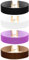 JewelryWe Schmuck 4pcs Velvet Choker Halskette Set Damen Gothic Breit Samt Leder Halsband Verstellbare Kragen Kette Kropfband für Freuen Mädchen, Schwarz Weiß Lila Braun