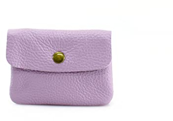 clicktostyle Ladies Zipped Pocket Leather Small Coin Purse Women Card Holder Pouch Wallet Handbag VP4 (Lilac)